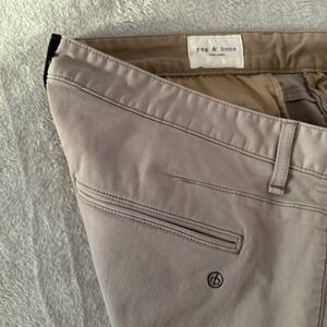 RAG & BONE Fit 2 Slim Stretch Chino Pants Khaki Beige Men's 36 x 25 Made in USA